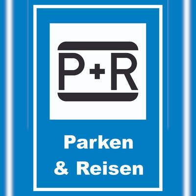 HB-Druck Parken und Reisen Schild A6 Rückseite selbstklebend