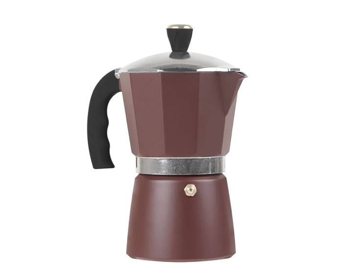 Design Espressokocher für 6 Portionen, bordeaux