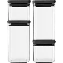 brabantia Vorratsdosen-Set transparent/schwarz