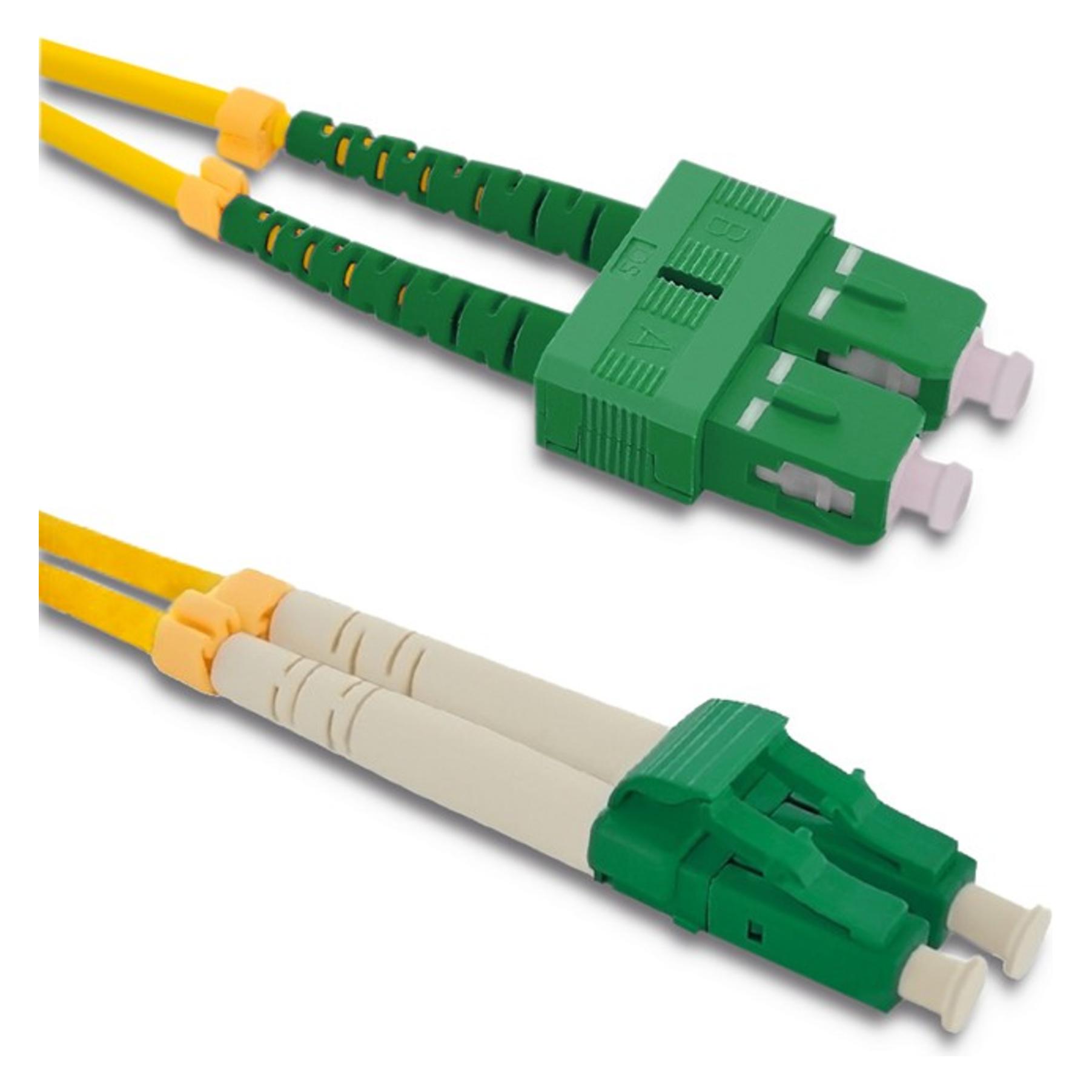Qoltec Patchcord Fiber Optic SC/APC - LC/APC Singlemode 9/125 G652D Duplex 5m (5 m) (54038)