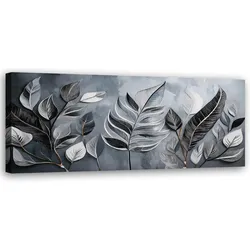 WANDBILD minimalismus silberblätter natur botanik