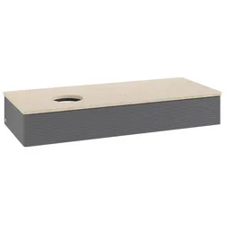 Villeroy & Boch Antao Waschtischunterschrank 1200x190x500mm L11113GK mit Beleuchtung mit Struktur FK/AP: GK/3