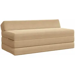 vidaXL, Sofa + Bettsofa, Luella (Cordstoff) (2-Sitzer)