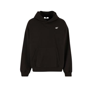 Kapuzenpullover DEF "DEF DEF Not a Follower Hoodie", Herren, Gr. L, braun (jet schwarz washed), 80% Baumwolle, 20% Polyester, mehrfarbig, oversize, ohne Ausschnitt, Pullover Kapuzenpullover
