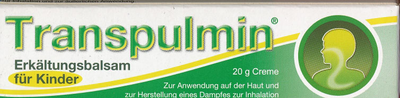 Cooper Consumer Health Deutschland GmbH TRANSPULMIN Erkältungsbalsam für Kinder 20 g 00679368