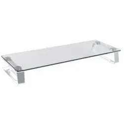 LogiLink BP0027 Flachbildschirm-Tischhalterung 81,3 cm (32") Tisch/Bank Metallisch, Transparent