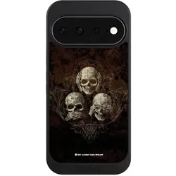 Nivocase Hülle für Google Pixel 11 Handyhülle NIVOcore Case Schwarz Art Gothic Totenköpfe (Google Pixel 11), Smartphone Hülle, Schwarz