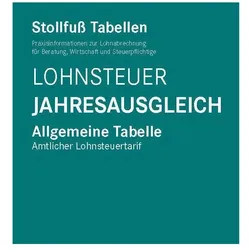 Tabelle, Lohnsteuer Jahresausgleich 2022, Fachbücher