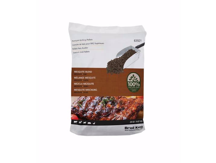 Broil King Mesquite Blend 9kg Holzpellets – Holzkohle/Briketts/Grill Anzünder – schwarz