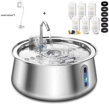 Uplift Essentials Stainless Steel Large Capacity Pet Water Fountain chip And Sensor