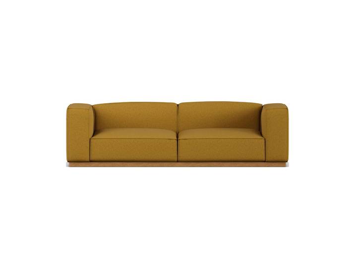 1898 Bergsdal Sofa Luiza Mustard 3972-eichengebeizte Esche, 3-Sitzer