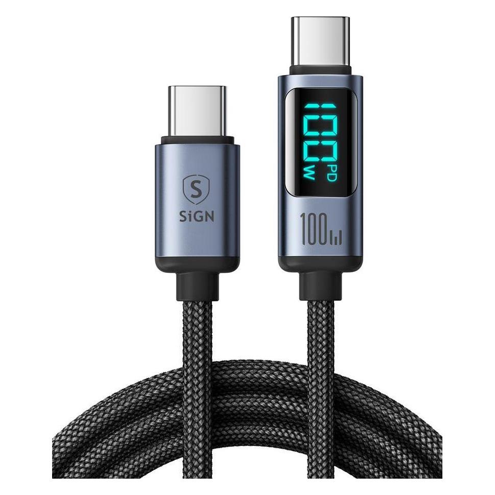 SIGN USB Typ C - USB Typ C (2 m, USB 2.0, 100 W) (SN-CC100-2M)