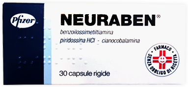 Pfizer Neuraben 100 mg Benzoilossimetiltiamina Vitamina B 30 Capsule