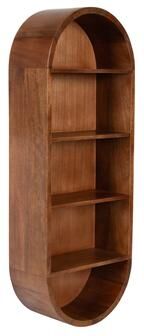 Kate and Laurel Hutton Wood Capsule Wall Shelf