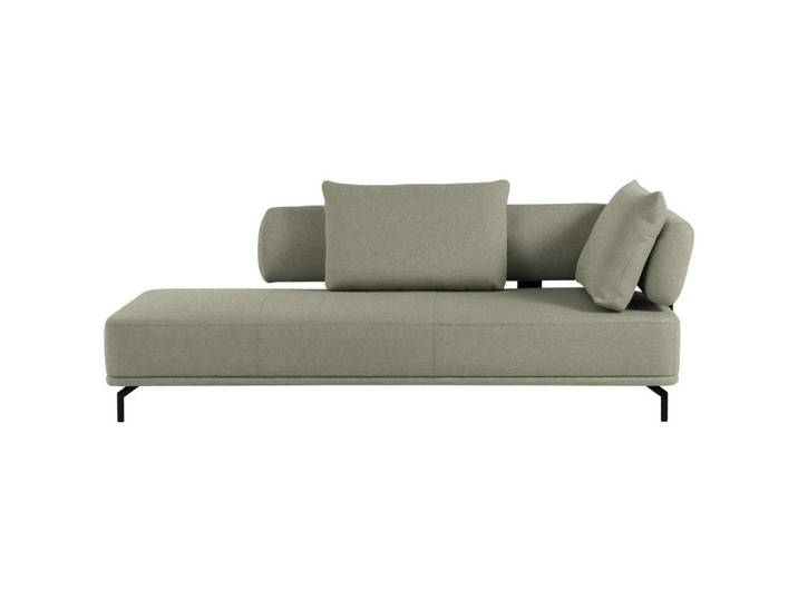 Dieter Knoll Récamiere Palio, Grün, Metall, 227x89x101 cm, Fußauswahl, Lederauswahl, Stoffauswahl, Hocker erhältlich, Rücken echt, Wohnzimmer, Sofas & Couches, Sofas, Recamieren
