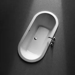 Kermi LIVORO VL1 Badewanne oval 180/85 Mittelablauf - Badewanne