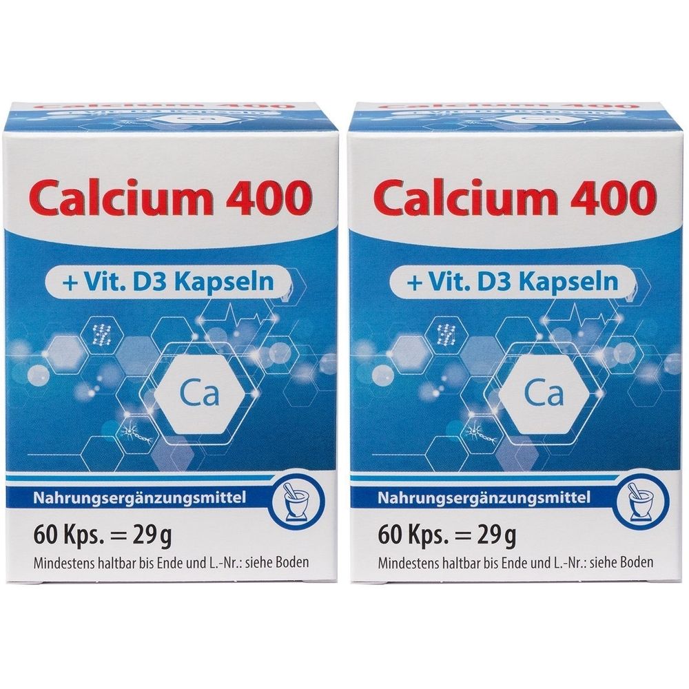 Calcium 400 Kapseln 2x 2x60 St
