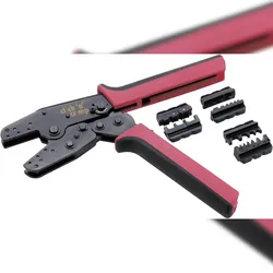 Cimco click 'n' crimp 106000 Presszangen-Set 4teilig Isolierte Kabelschuhe, Unisolierte Kabelschuhe,