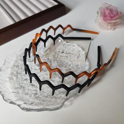 Fusion Finds Retro Leopard Headband Set Vintage Women's Hair Band Fashion Accessories black Leopard
