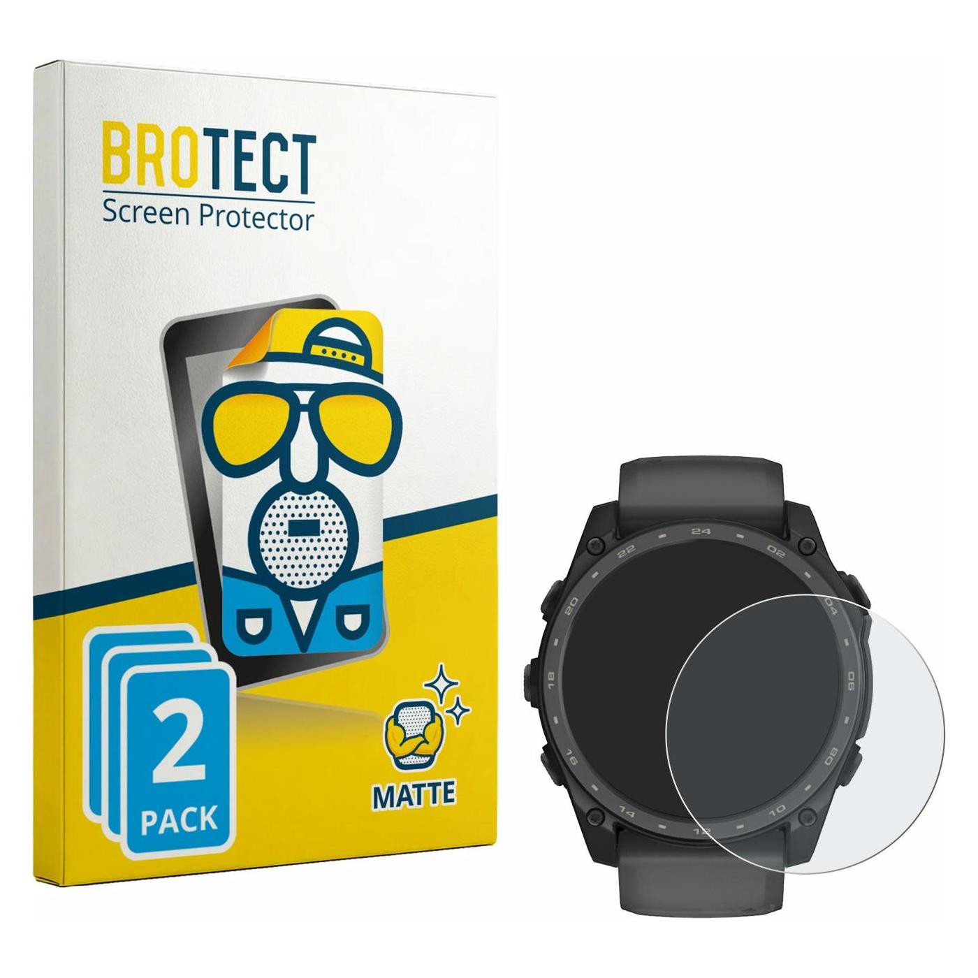 Brotect Entspiegelungsfolie für Garmin Tactix 8 Amoled Cerakote (51 mm) Displayschutz Displayschutzfolie (1963180)