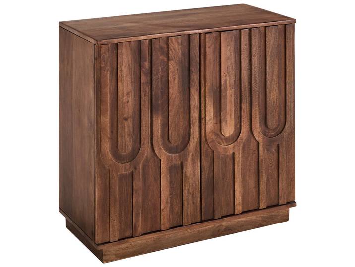 Livetastic Sideboard, Dunkelbraun, Holz, Mangoholz,Mangoholz,Mangoholz, vollmassiv, Holz, 1 Fächer, 85x80x40 cm, stehend, Holzmöbel, Kleinmöbel Holz, Holzkommoden, Sideboards Holz
