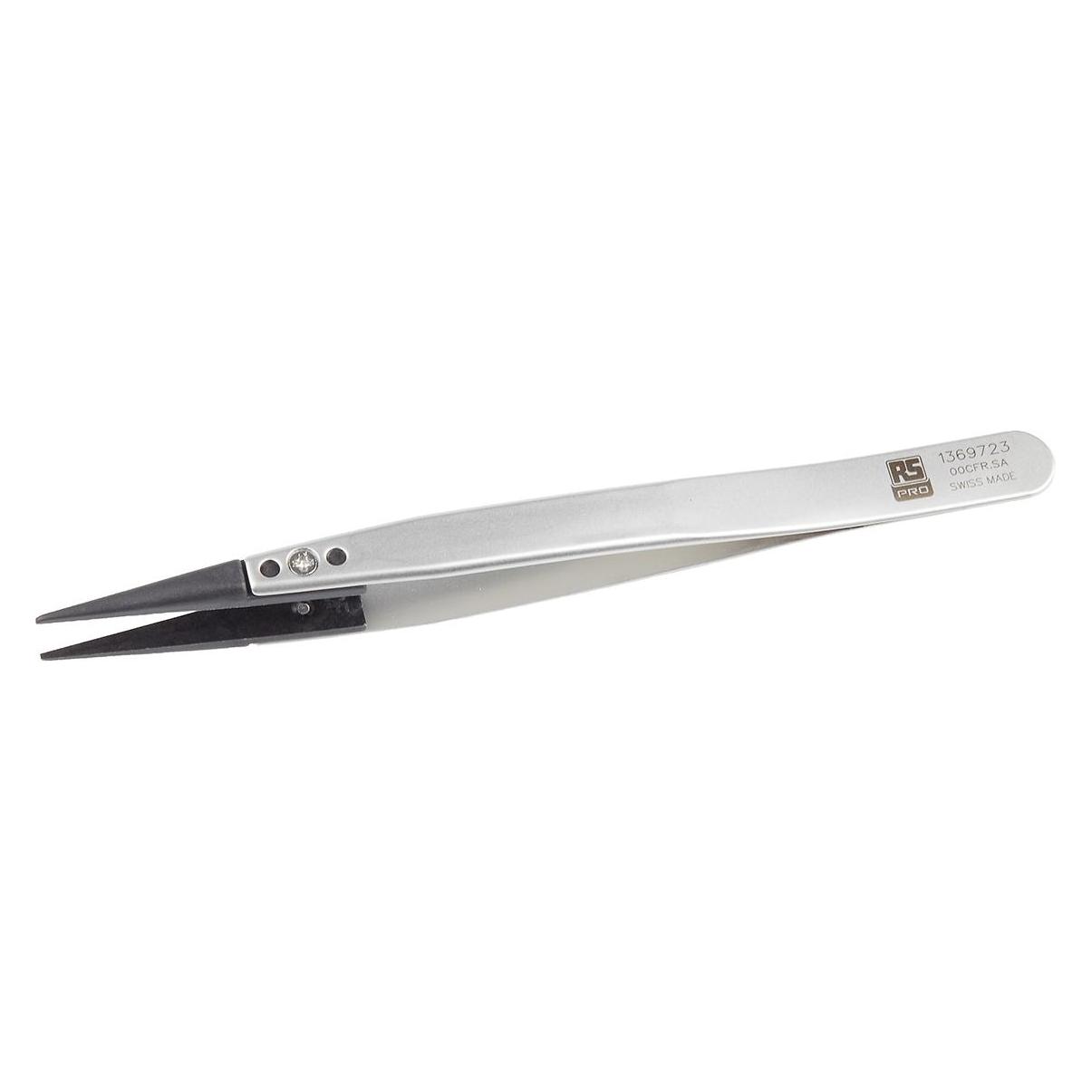 RS PRO Plastic replaceable tip tweezers 130mm. (1369723)