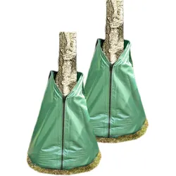 Novatool 2X Säcke für Baumbewässerung 75 Liter Grün Bewässerungsbeutel aus robustem PVC Baumsäcke Bewässerung Baumbewässerung Säcke Wasserbeutel Baum