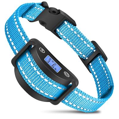 Automatisches Antibellhalsband für Hunde und Katzen, Piepton, Vibration, IP65, wasserdicht, LCD-Display, einstellbare Empfindlichkeit, lange Standby-Zeit