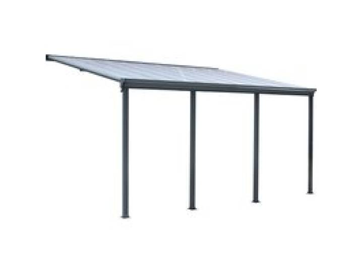 HOME DELUXE Pergola de terrasse SOLIS, différentes tailles (618 x 303 x 278 cm, gris)