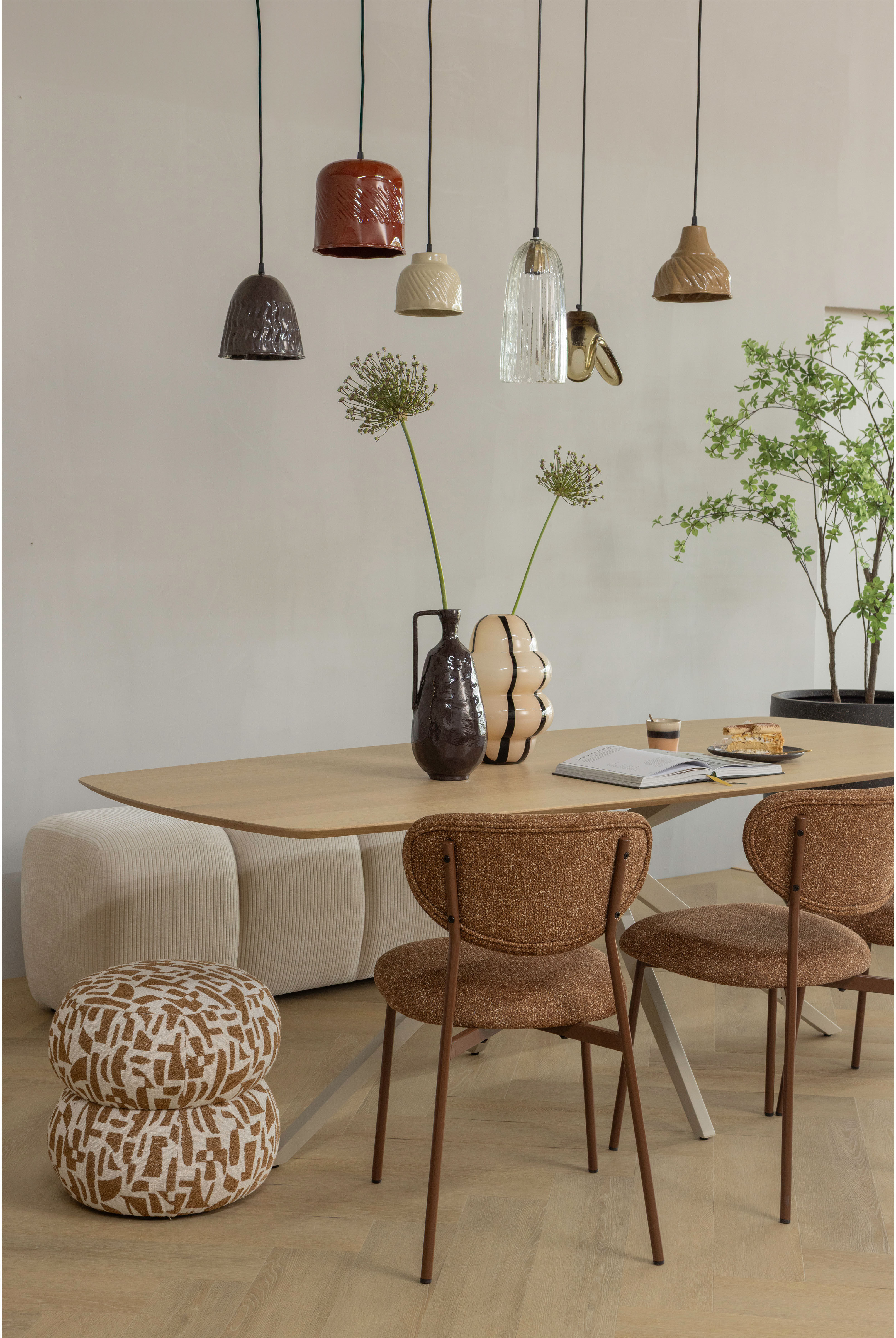 Esszimmerstuhl WOOOD "Valor Webstoff mit farblich passendem Metallgestell H77 x B46 x T56 cm", braun, bruin, braun, B:46cm H:77cm T:56cm, Polyester, Stühle, Esszimmerstuhl, (Set, 2 St) Tragkraft 120 kg, pfleigleicht, Hohe Verschleissfestigkeit braun, brui