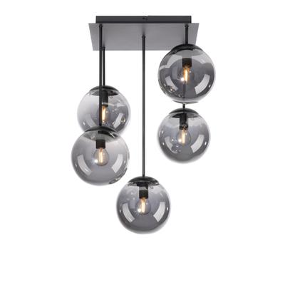 JUST LIGHT Deckenleuchte "BIG WIDOW", schwarz, 5, H: 58,5cm, 1 Stk., Leuchten, ExklusiveE14, Designerlampe