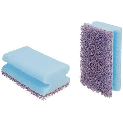 3M Scotch-Brite Gering kratzender Schwamm NS2020, Blau/Violett, 70 mm x 130 mm