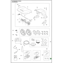 Original Husqvarna Dämpfersatz 2 Stk. für Automower 320 NERA 430X NERA 450X NERA 540 EPOS und 560 EPOS