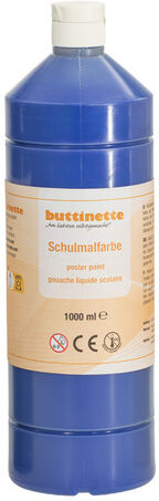 buttinette Schulmalfarbe in verschiedenen Farbtönen, 1000 ml