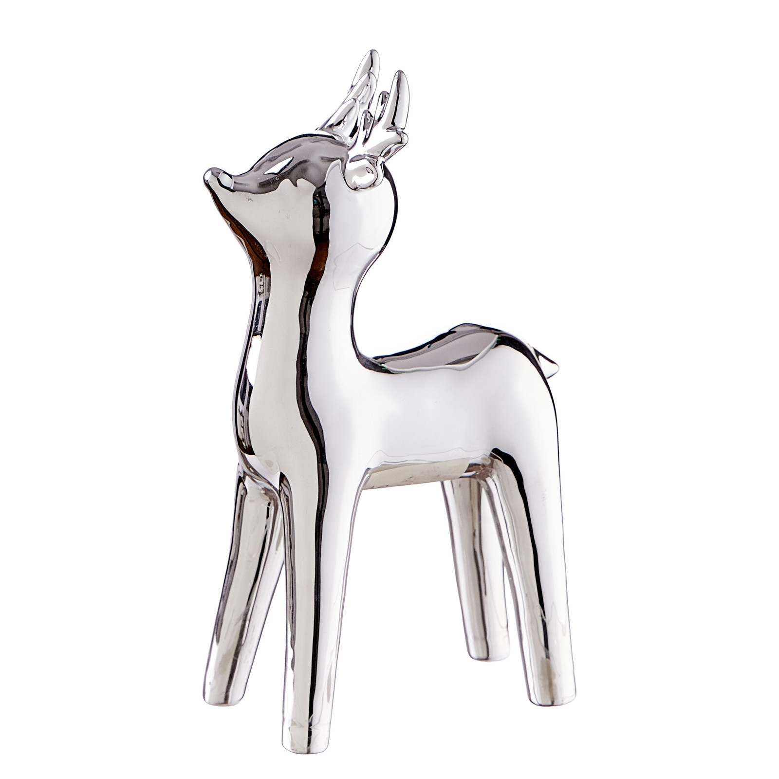 home24 Kerstdecoratie Rendier Zilver