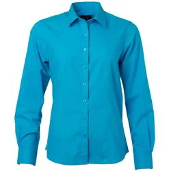 Damen Langarm Bluse "JN677" - XS - turquoise