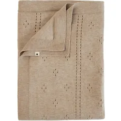 Bibs, Babydecke, Knitted Decke Pointelle Vanilla (100 x 70 cm)
