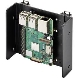 Renkforce DIN-Rail-Halterung Passend für (Entwicklungskits): Raspberry Pi®, Arduino, Banana Pi zur Hutschienenmontage Schwarz RF-3795456