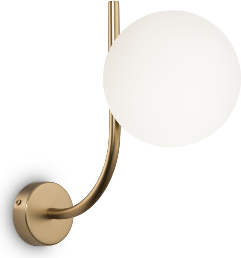 Maytoni Rendez-vous Gouden Wandlamp met Witte Globe, E14, 40W, Dimbaar