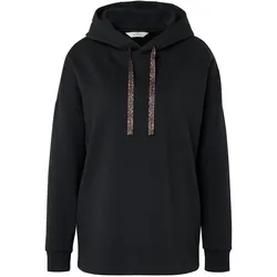 Tchibo - Langes Kapuzensweatshirt - Damen - Gr. S - schwarz