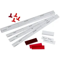 EICHNER Zubehör-Set für Steckplantafel »VISIPLAN« 200 Teile weiß