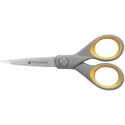 WESTCOTT Papierschere TITANIUM Super grau-gelb 13,0 cm 1 Stück