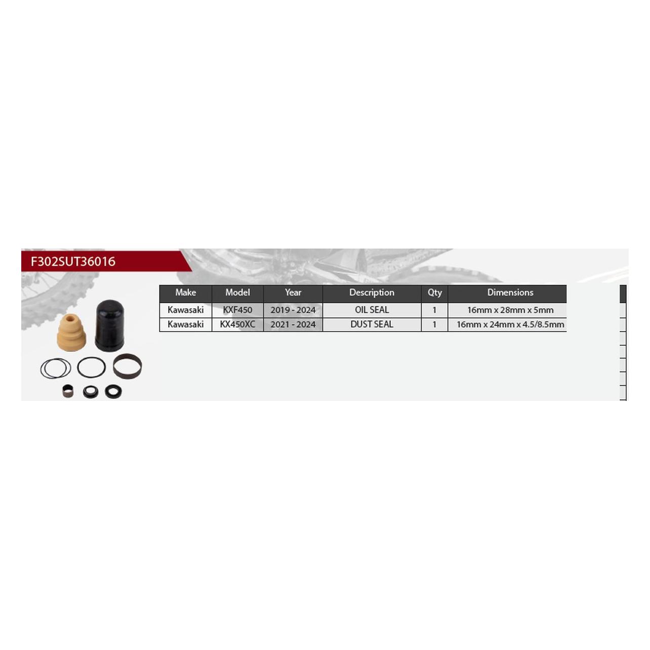 Showa SERVICE-KIT STOssD. KAWA (F302SUT36016)