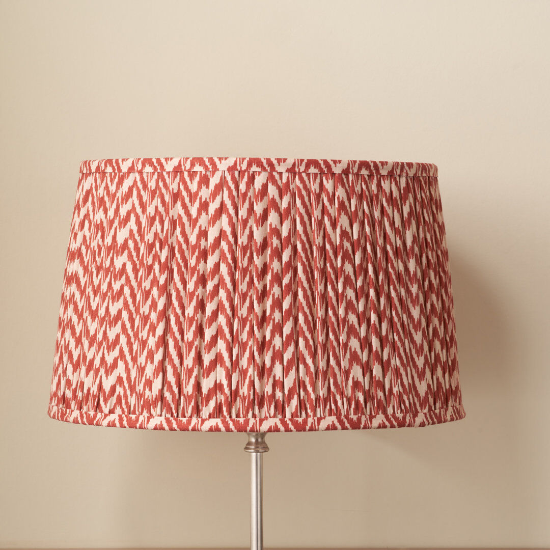 Bloomsbury Market Mio Empire Cotton Lamp Shade ( Uno ) Red 29cm H x 45cm W x 45cm D