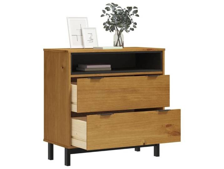 (10223)Moderne Commode FLAM 80x40x80 cm bois de pin massif poid:24.55 kg