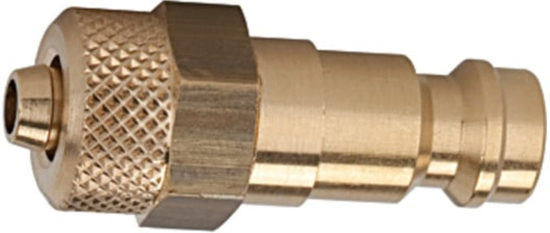 Riegler Nippel für Kupplungen NW 5, Messing blank, für Schlauch 6x4 (243.29)