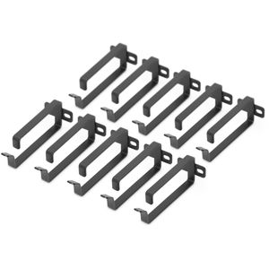 Digitus Kabelführungsbügel DN-19 ORG-2-SW, schwarz, 1 HE, für Netzwerkschränke, pulverbeschichtet, 45 x 110 mm, 10 Stück