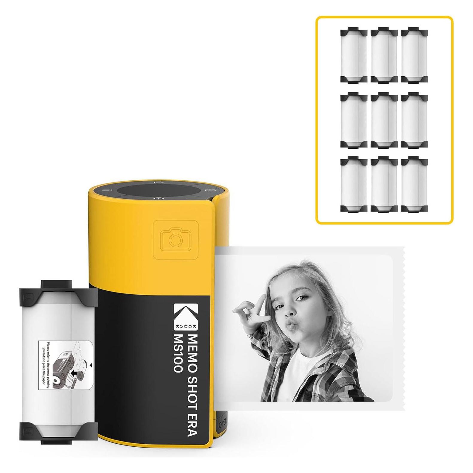 Kodak Sofortbildkamera Memo Shot MS100 Gelb Bundle (MS100YBNDL)