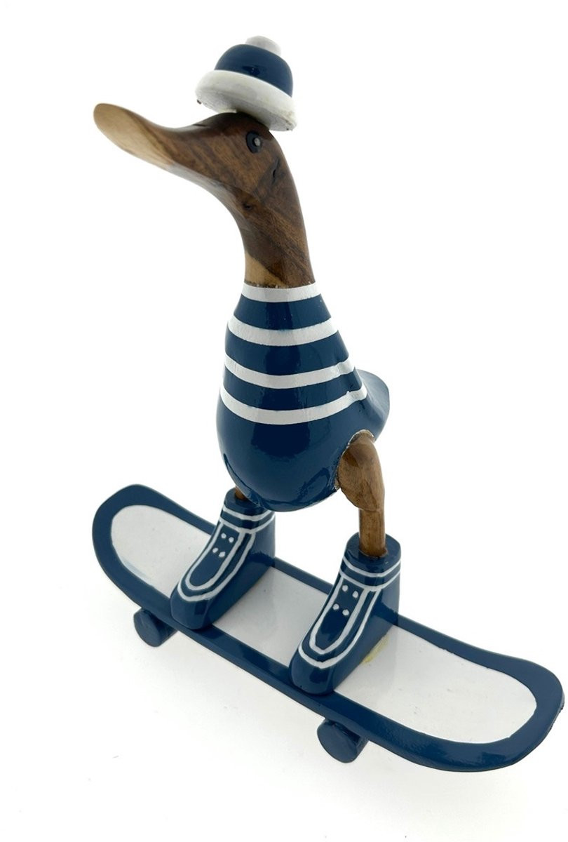 Wessel Houten Eend Skateboard Donkerblauw