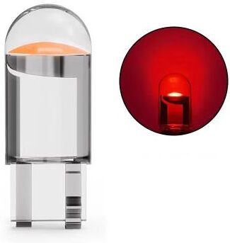 Inspired Finds Canbus T10 LED Glass COB 6000K Car Light Bulb 5W For Dome Reading And License Plate red 10pcs
